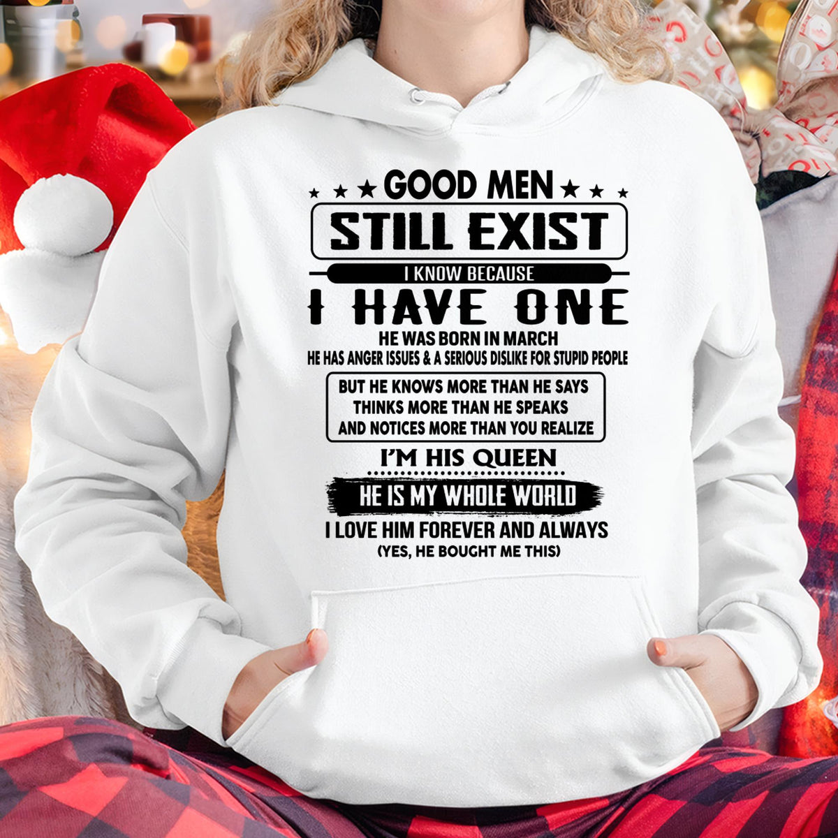 March - Good men Still Exist - gift for your girlfriend, wife from Husband - NGHL03 (SKU-GM-03)