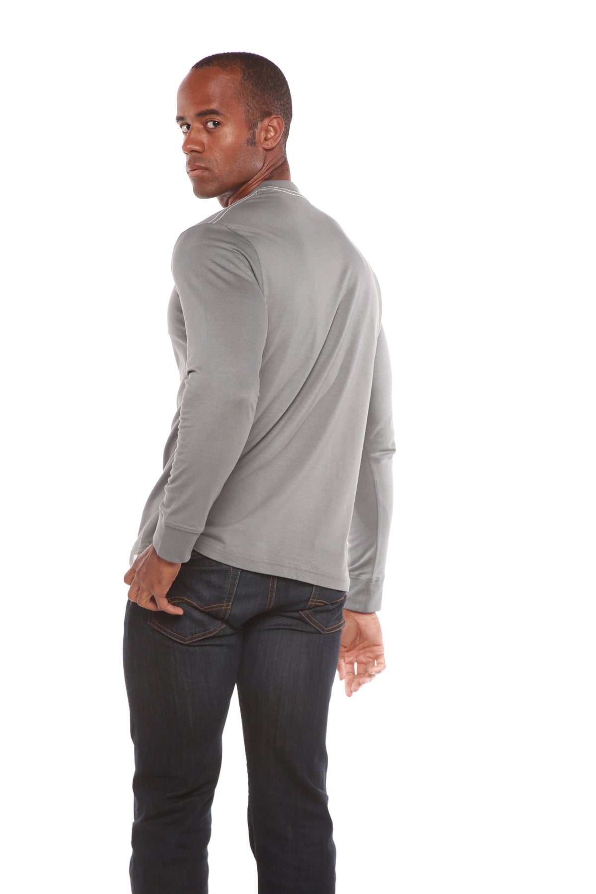 Men's Bamboo Viscose/Organic Cotton Long Sleeve T-Shirt
