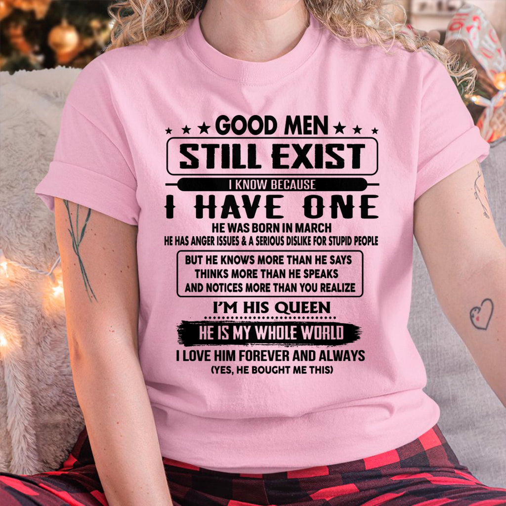 March - Good men Still Exist - gift for your girlfriend, wife from Husband - NGHL03 (SKU-GM-03)